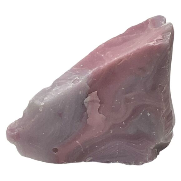 Lavender Pink Swirl Art Glass Cullet Slag Glass #5XL4 - Picture 1 of 6